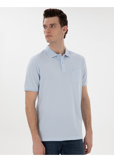 Pierre Cardin Erkek Açık Mavi Tişört Basic 50302538-vr003