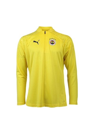 Fenerium Fenerbahçe Lisanslı 23/24 A Takım Lazer Kutulu Futbolcu Yarım Fermuar Sweat Sarı
