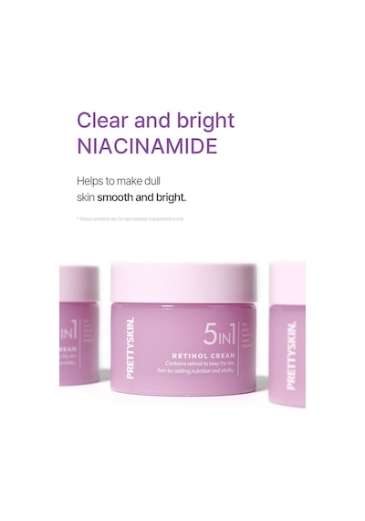 Prettyskin 5in1 Retinol Nemlendirici Yüz Kremi 50ml