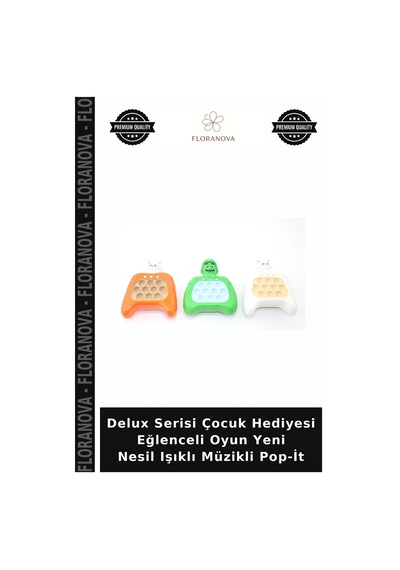 Delux Serisi Çocuk Hediyesi Eğlenceli Oyun Yeni Nesil Işıklı Müzikli Pop-it