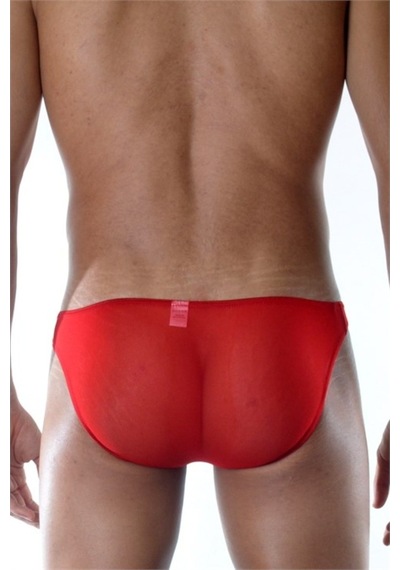 Terry Pau Don Moris Transparan Erkek Slip (Dm111890) Kırmızı