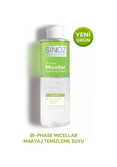 Sinoz Çift Fazlı Micellar Makyaj Temizleme Suyu 200 ML