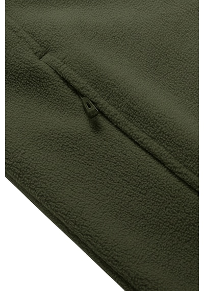 Genius Store Unisex Polar Tam Fermuarlı Outdoor Polar Ceket Tactical Polar Kadın-erkek Polar Renkli-tam Haki