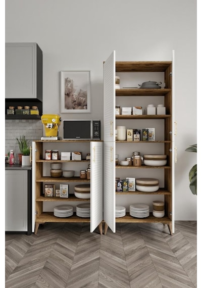 Panjurlu Metal Kulp Pnj6190 Çok Amaçlı Dolap 6 Kapaklı Mutfak Dolabı Balkon Dolabı Kiler Banyo Dolabı Ayakkabılık Ekru Ceviz Panjurlu Metal Kulp Pnj6190 Çok Amaçlı Dolap 6 Kapaklı Mutfak Dolabı Balkon Dolabı Kiler Banyo Dolabı Ayakkabılık Ekru Ceviz