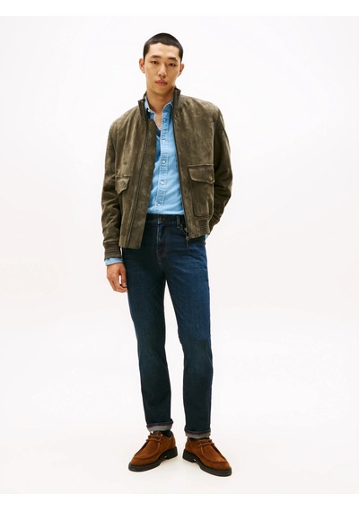 Tommy Hilfiger Straıght Denton Str Blacker Blue Erkek Mavi Denim Pantolon - Mw0mw40354
