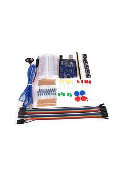 Kutulu Arduino Uno R3 Başlangıç Seti 78 Parça Breadboard Led