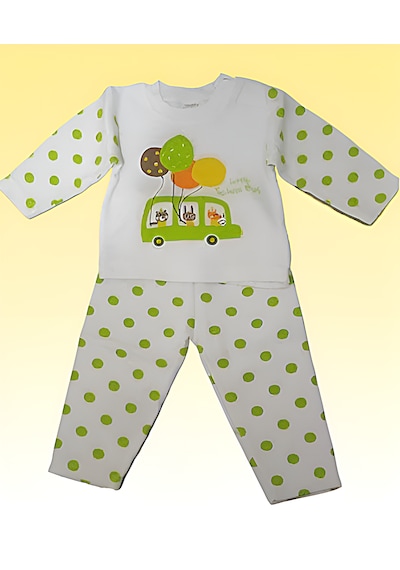Love Minixx Bebek Kız -erkek % Pamuklu Pijama Takımı 3- 6 Yaş