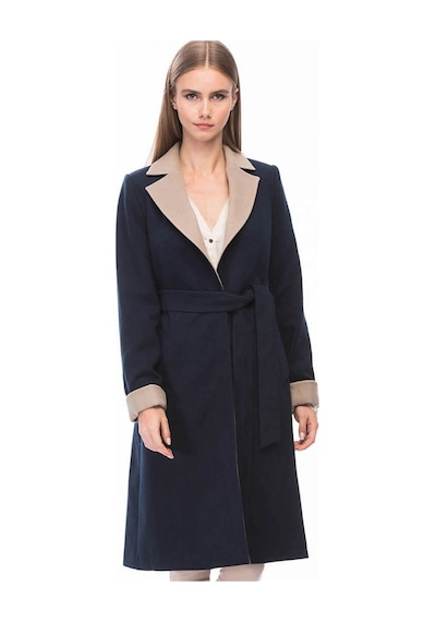 Z6510 Dewberry Bayan Palto-lacivert Lacivert