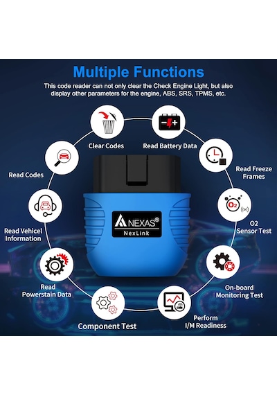 Nexas Car Scanner Bluetooth OBD 2 Araç Tanı Cihazı