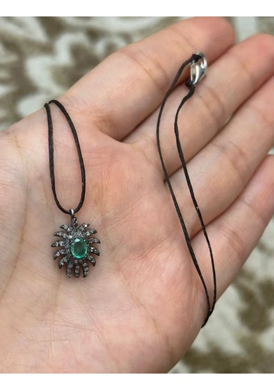 Allahverdi Türkmen Zümrüt Elmas Kolye 094