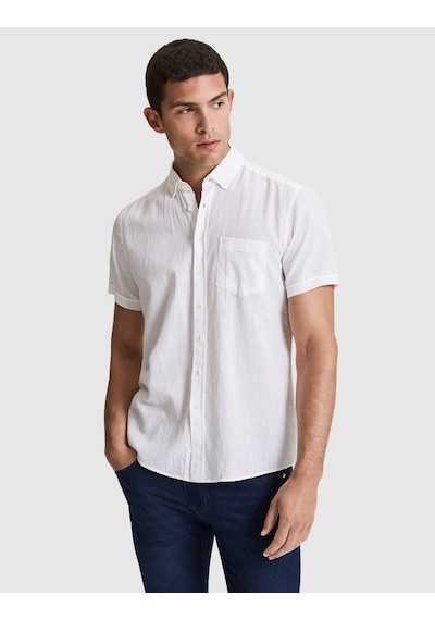 Pierre Cardin Erkek Beyaz Gömlek Kısa Kollu 50320933-vr013