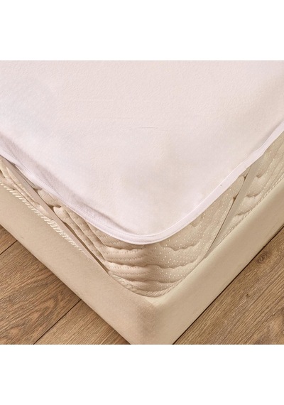 Soft Bora Cotton Tek Kişilik Sıvı Geçirmez Lastikli Alez - Beyaz - 120x200 Cm Renkli