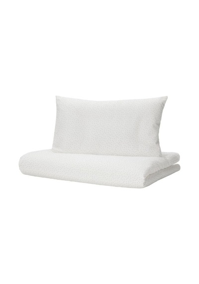 Ikea Elen Tek Kişilik Nevresim Takımı 110 X 125 Cm Beyaz - Gri