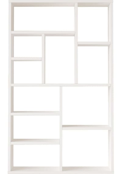 Korrion Kitaplık 124cm Beyaz Kor1-w Beyaz