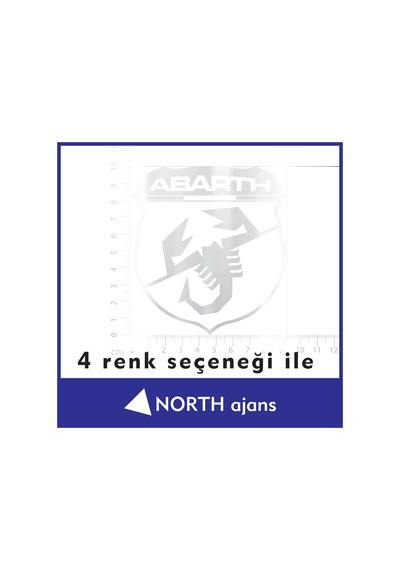 Gümüş Araç Sticker Etiketleri 10cm Model 40