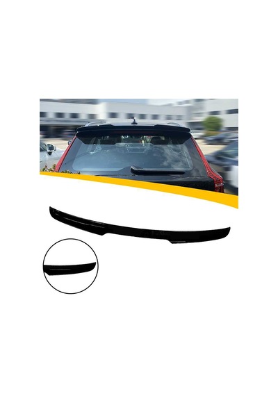 Volvo Xc60 Spoiler Parlak Siyah Spoyler Plastik İthal 2018-2021