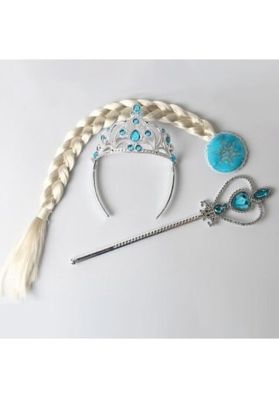 Frozen Elsa Saç Taç Asa Set 3lü Msc264 1-12 Yaş