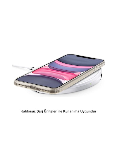 Apple Uyumlu iPhone 11 Pro Kamera Korumalı Kapak Renk Cümbüşü Tasarımlı Şeffaf Kılıf