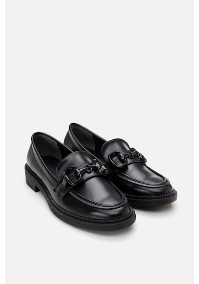Yaya By Hotiç Kadın Siyah Tokalı Klasik Loafer Siyah