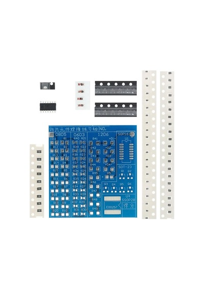 Alkatronik Smd Lehim Öğrenme Seti 62 Parça Smt Elektronik Eğitim Kiti Deney Pratikleme Kartı Sop14 0603 0805