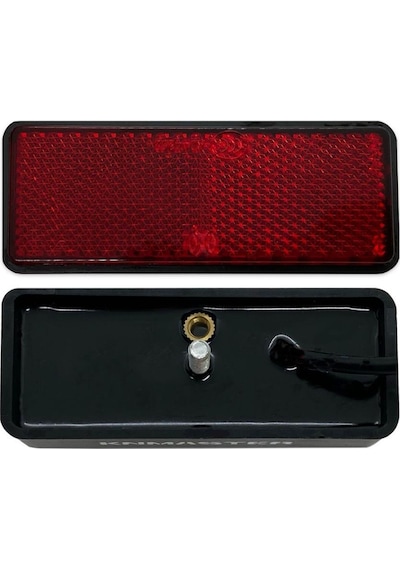 Knmaster Stop-500 Evrensel Dikdörtgen Kırmızı Ledli Motosiklet Ke
