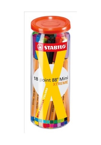 Stabilo 88 Mini İnce Uçlu Keçeli Kalem 0.4 MM 18'li