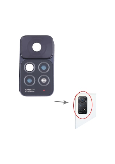 Xiaomi Uyumlu Redmi Note 11 Pro 4g Kamera Lensi Cam Çerçeveli Full 2201116tg 2201116tı