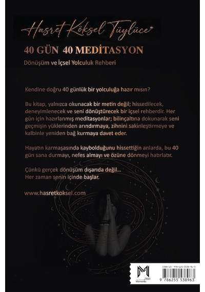 40 Gün 40 Meditasyon & Dönüşüm Ve İçsel Yolculuk Rehberi / Has...
