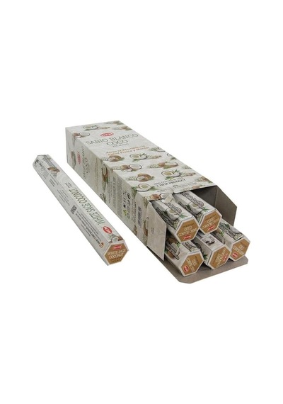 Hem White Sage Coconut Çubuk Tütsü - Hindistan Cevizi Adaçayı Kokusu 20 Adet