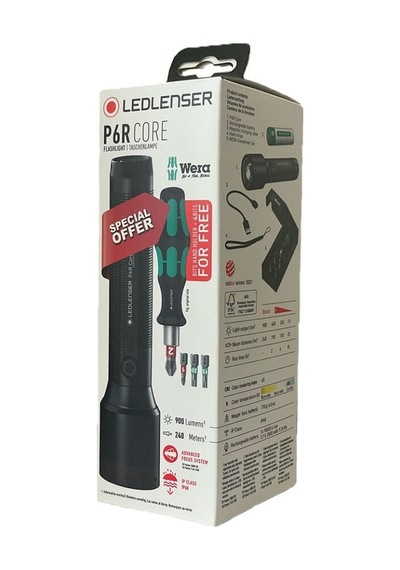 Ledlenser P6r Core El Feneri Seti Siyah