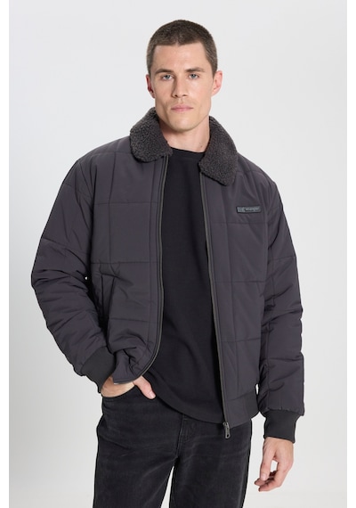 Wrangler Regular Fit Normal Kesim Antrasit Bomber Ceket W232228003 Antrasit