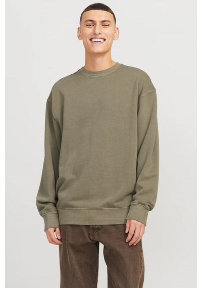 Jack & Jones Jjecharge Erkek Sweatshirt Gri