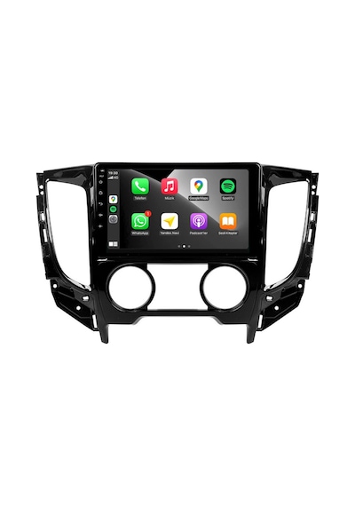 Mitsubishi L200 Araç Multimedya Android Ekran Carplay Navigasyon 2+32 9" 15-21 Analog P.black Cadence