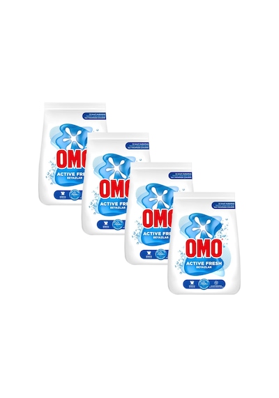 Omo Active Fresh Beyazlar için Toz Çamaşır Deterjanı 4 x 4 KG