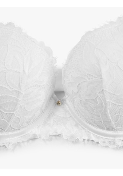 Koton Destekli Metal Aksesuarlı Ekstra Dolgulu Dantelli Bridal Maximizer Sütyen Beyaz 6slk10023mk Koton Destekli Metal Aksesuarlı Ekstra Dolgulu Dantelli Bridal Maximizer Sütyen Beyaz 6slk10023mk