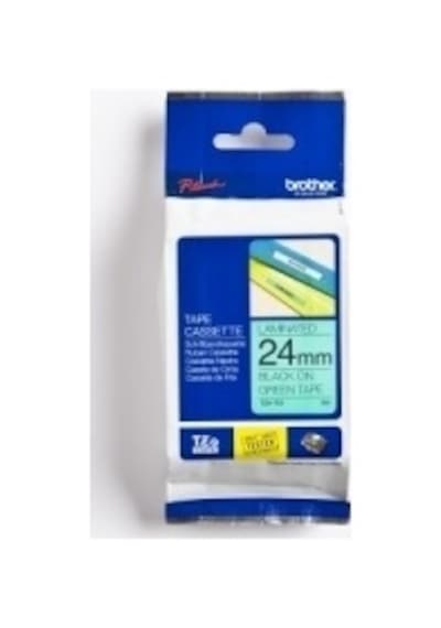 Tonersepeti Brother Tze-751 24mm Siyah Yeşil Etiket Şeridi