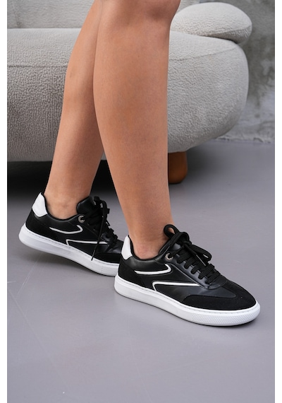 Zitan Spor Ayakkabı Sneaker Siyah Beyaz