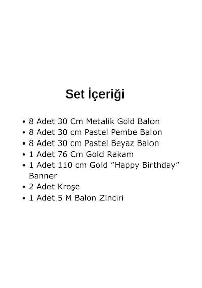 4 Yaş Retro Gold Pembe Beyaz Balon Happy Birthday Banner Gold Rakam Doğum Günü Süsü Çok Renkli