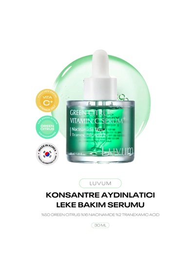 Niacinamide Tranexamic Acid Etkili Leke Ve Aydınlatıcı Bakım Green Citrus Vitamin C Serum Plus