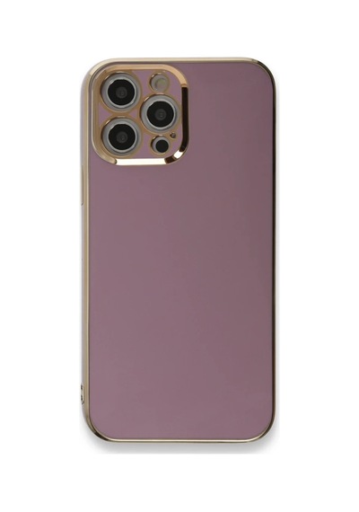 Apple Apple Uyumlu iPhone 12 Pro Max Kılıf Volet Silikon - Mor 0.2M-Çok Renkli