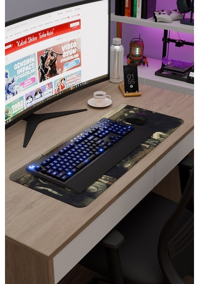 Ornans Ta Cenaze Tablo Courbet V4 70x30 Xl Gaming Kauçuk Kaymaz Taban Mouse Pad Fare Altlığı