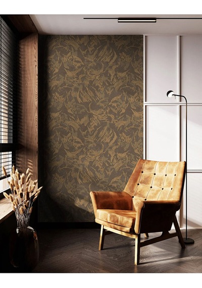 Adawall Muse Koleksiyonu- 25107-5 Kaverengi Ve Tonları Sıva Dokulu Duvar Kağıdı 1.06x15.6m, 16.5m² Kahverengi