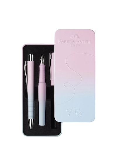 Faber Castell Poly Ball Hediye Set Pembe Mavi