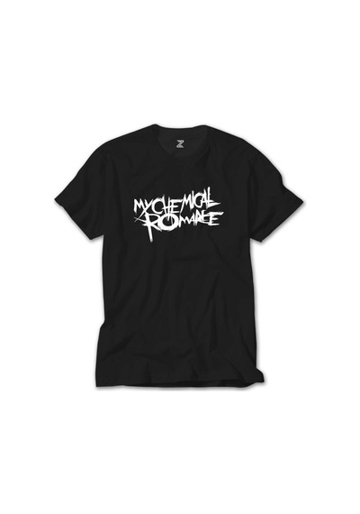 My Chemical Romance Logo Siyah Tişört Siyah