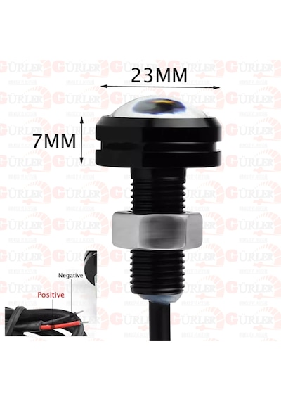 Kartal Göz Led Ayna Altı Led Lamba 2Adet Ortam Aydınlatma Beyaz 22Mm