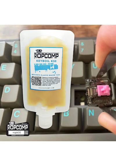 Ropcomp Keyboil Mekanik Klavye Tuş Yay Yağı K50 Mekanik Klavye Tuş Bakım Yağı