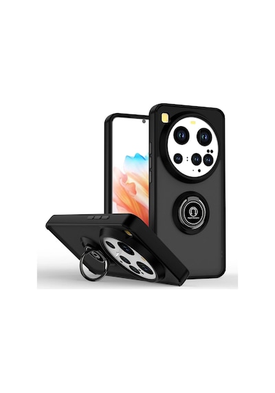 Cosmotex Newface Xiaomi Mi 15 Ultra Kılıf Montreal Yüzüklü Silikon Kapak - Siyah Sıyah