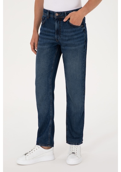 U.S. Polo Assn. Erkek Mavi Relax Jean Pantolon 50304629-DN0030