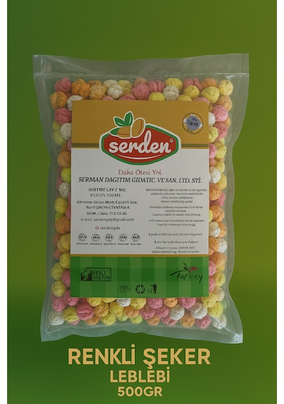 Leblebi Şekeri Renkli 500 G