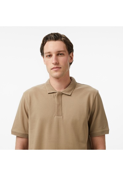 Nautica Erkek Bej Regular Fit Polo Yaka T-shirtdüzk65213t